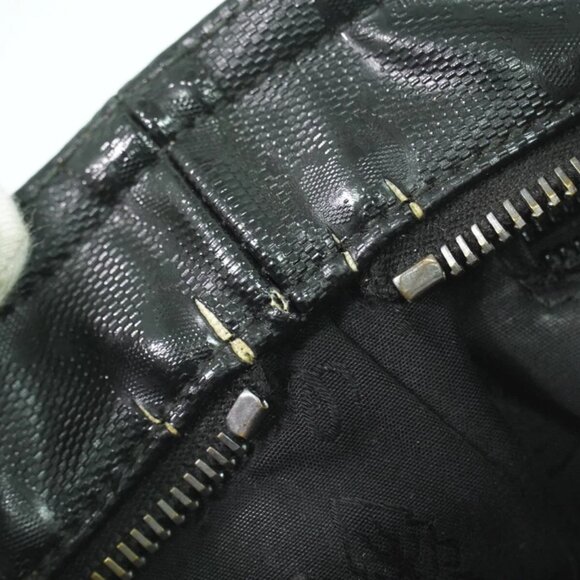 GUCCI GG Imprime 201538 Shoulder Crossbody Bag Black Silver - Picture 5 of 10